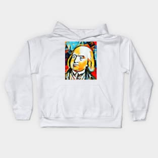 Jeremy Bentham Abstract Portrait | Jeremy Bentham Artwork 2 Kids Hoodie